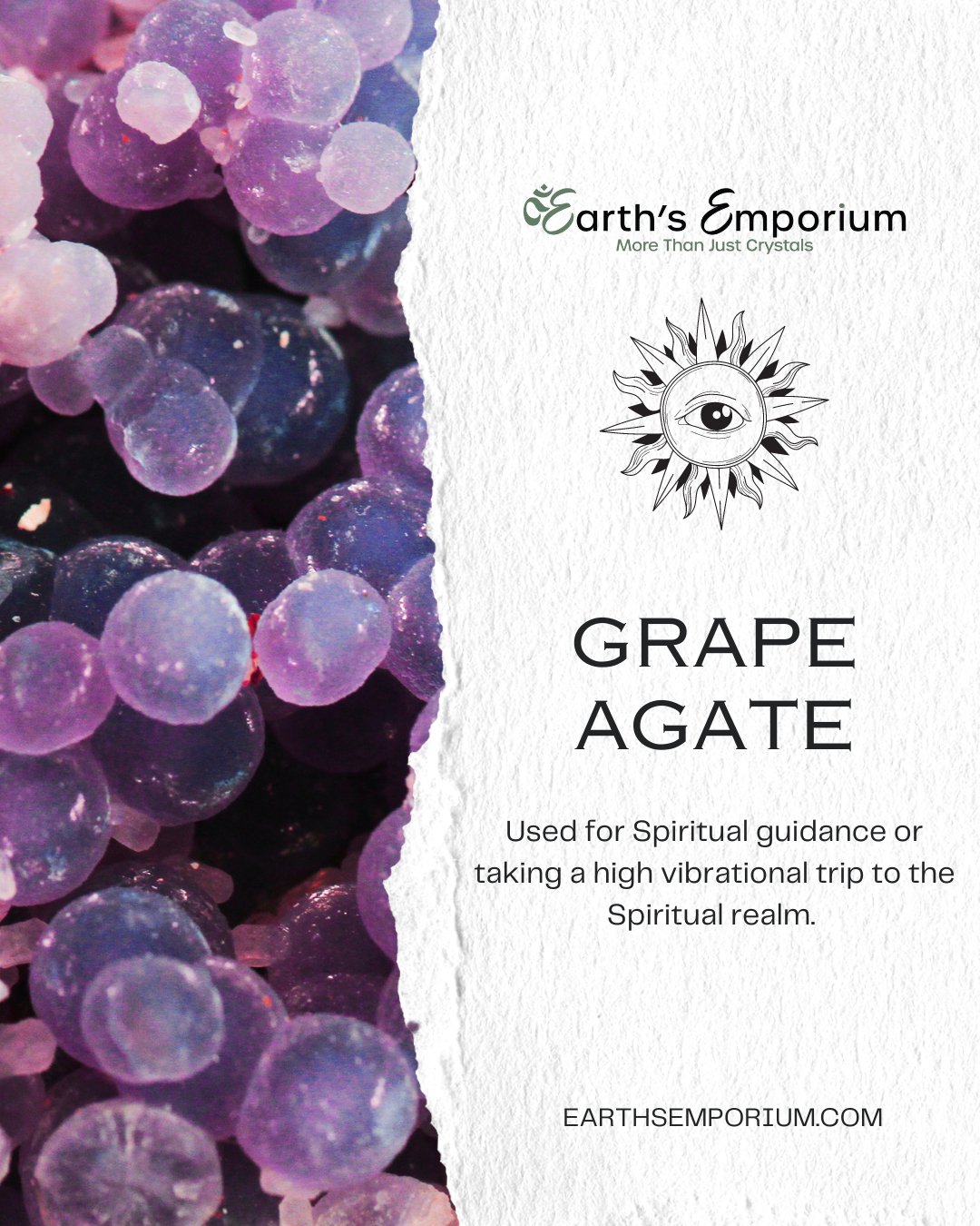 Harnessing the Powers of Grape Agate for Spiritual Guidance - Earth's Emporium 