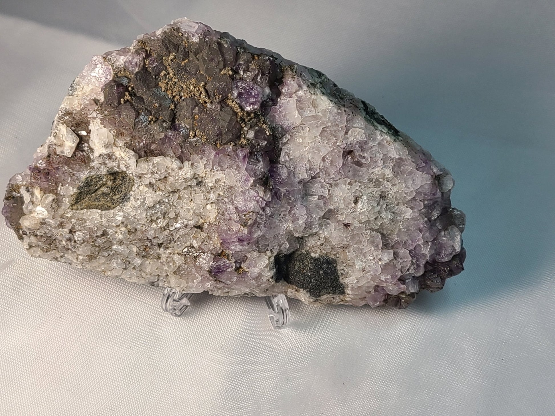 Auralite 23 & Chalcopyrite Specimen - Earth's Emporium