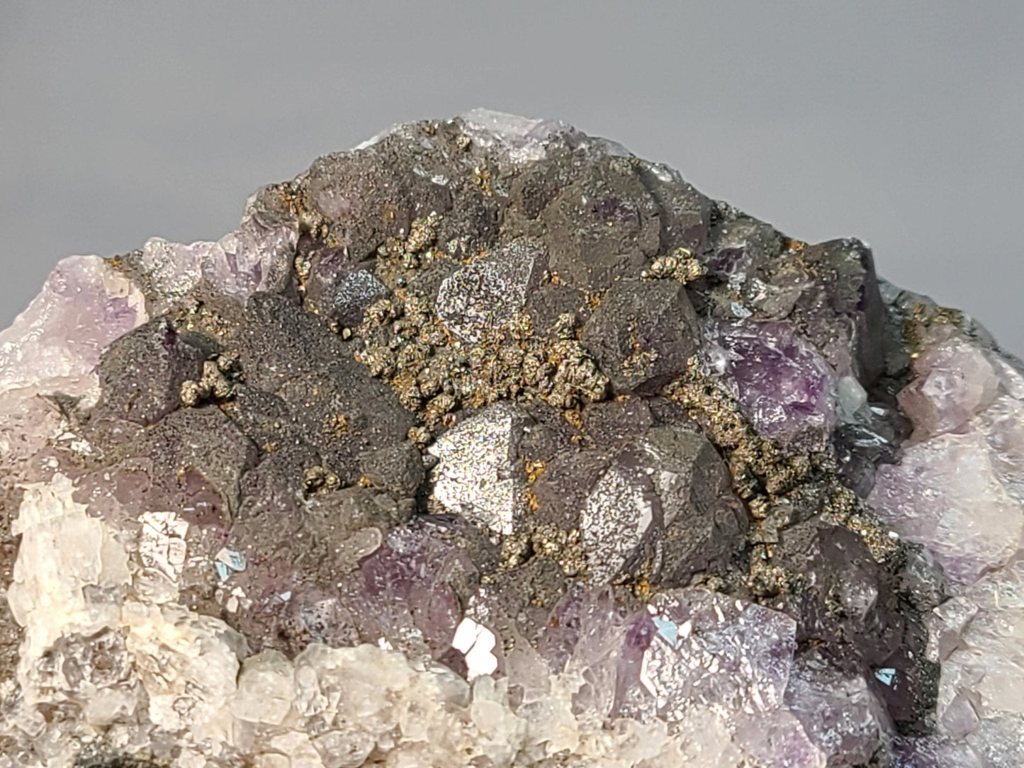 Auralite 23 & Chalcopyrite Specimen - Earth's Emporium