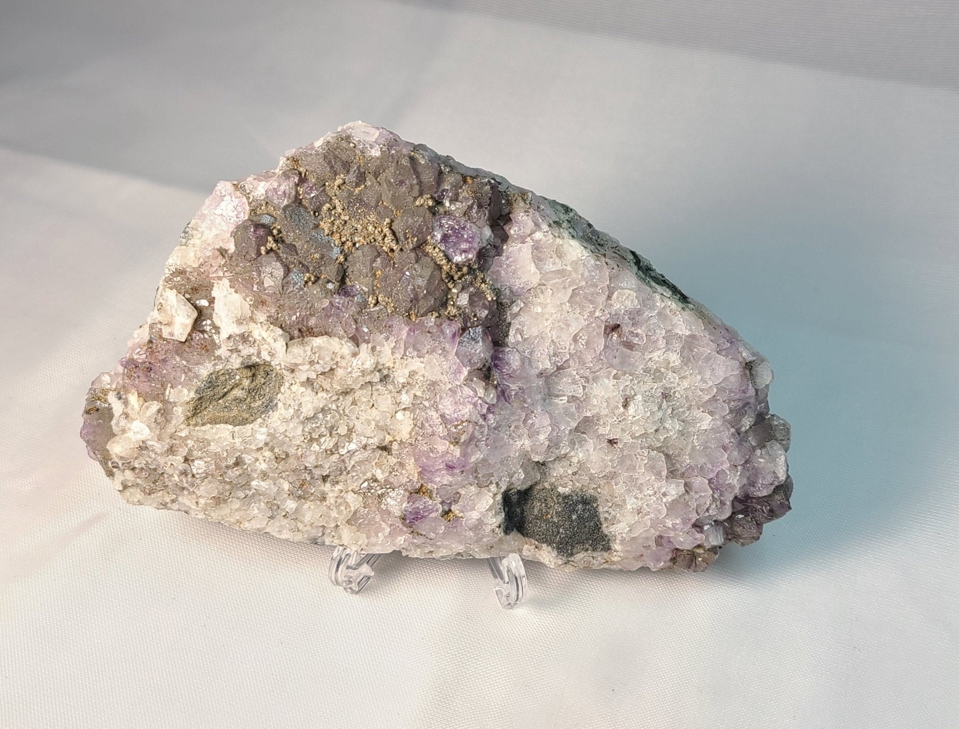 Auralite 23 & Chalcopyrite Specimen - Earth's Emporium