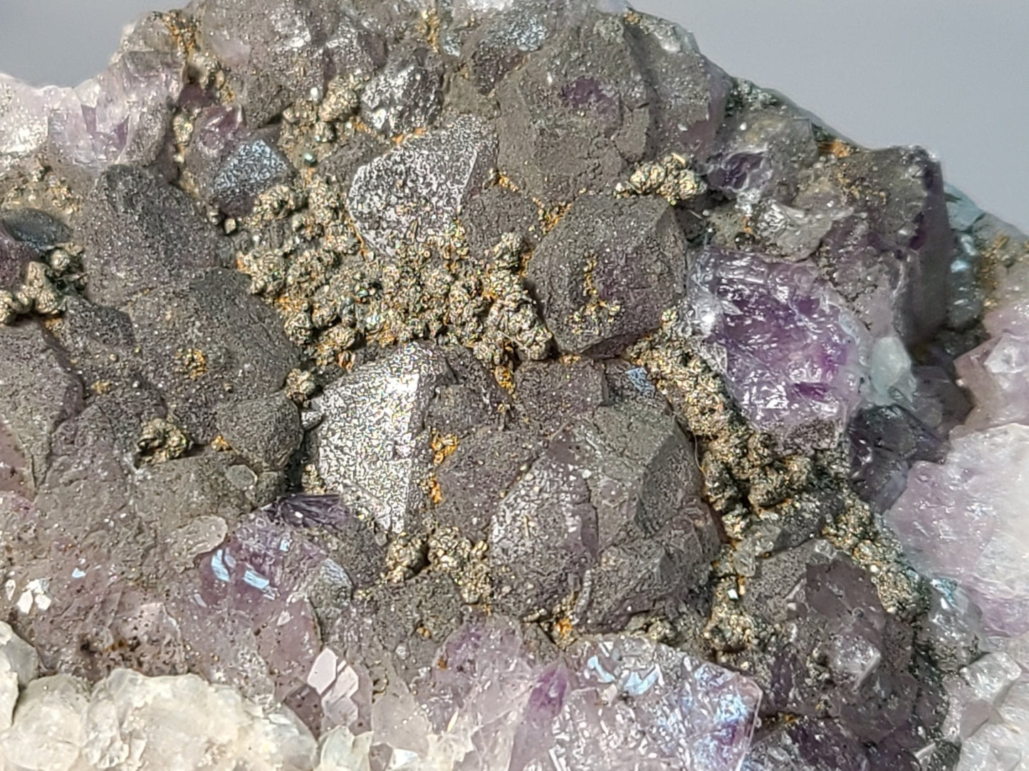 Auralite 23 & Chalcopyrite Specimen - Earth's Emporium