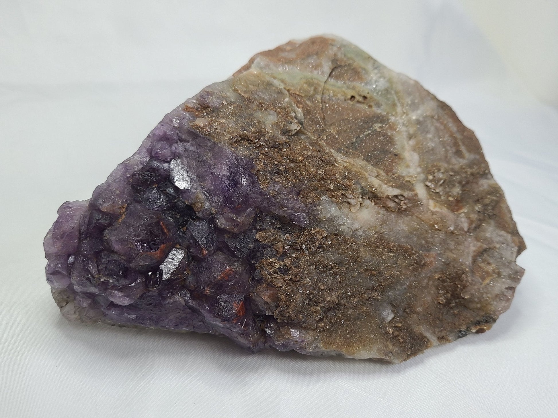 Auralite 23 Red Amethyst with Druzy Quartz - Earth's Emporium