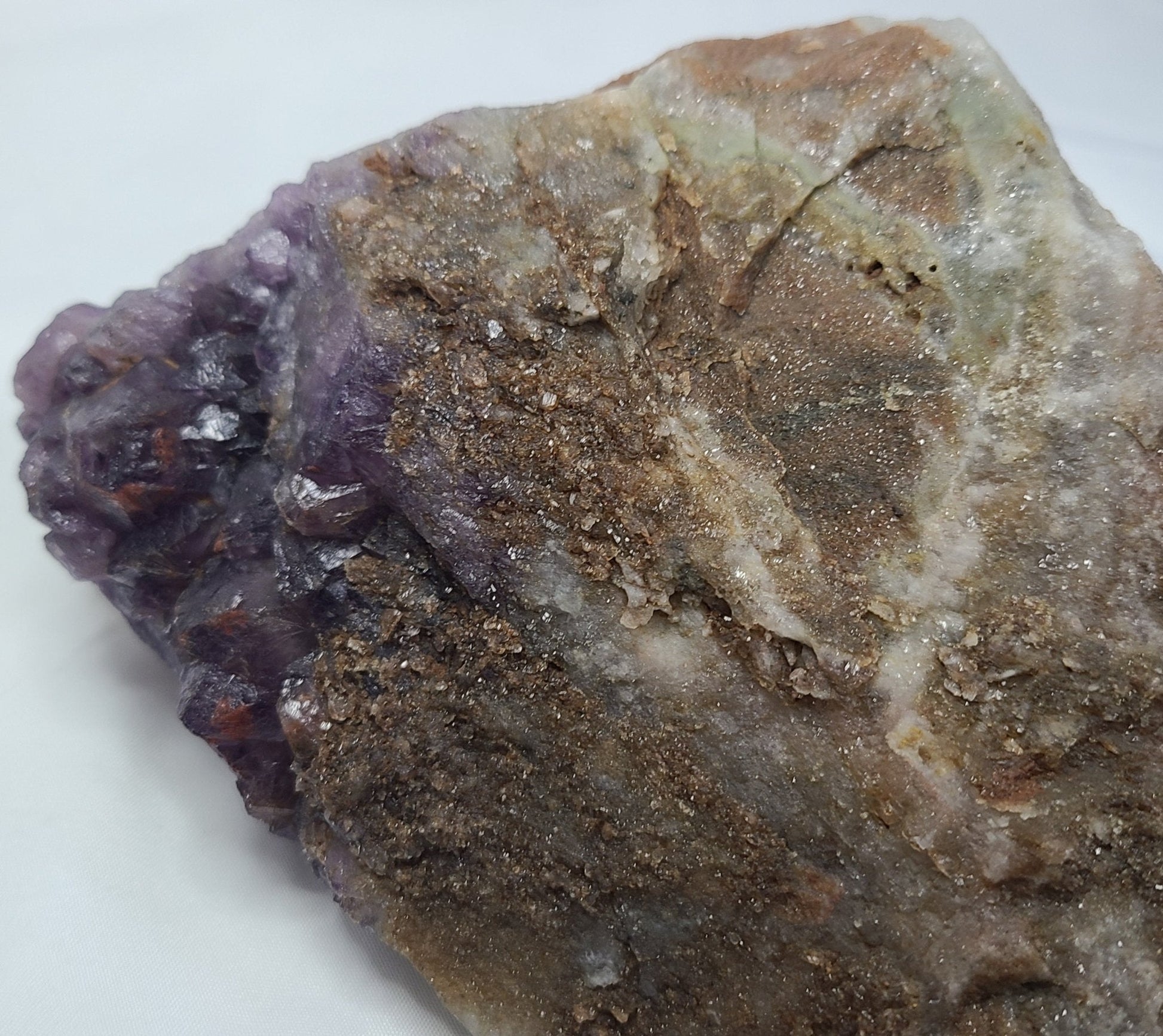 Auralite 23 Red Amethyst with Druzy Quartz - Earth's Emporium