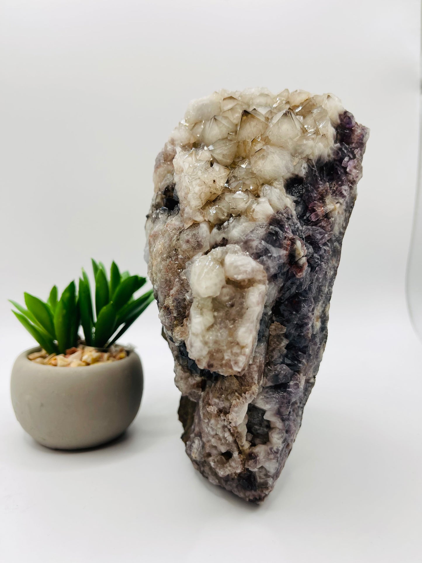 RARE! WHITE Thunder Bay Amethyst Specimen