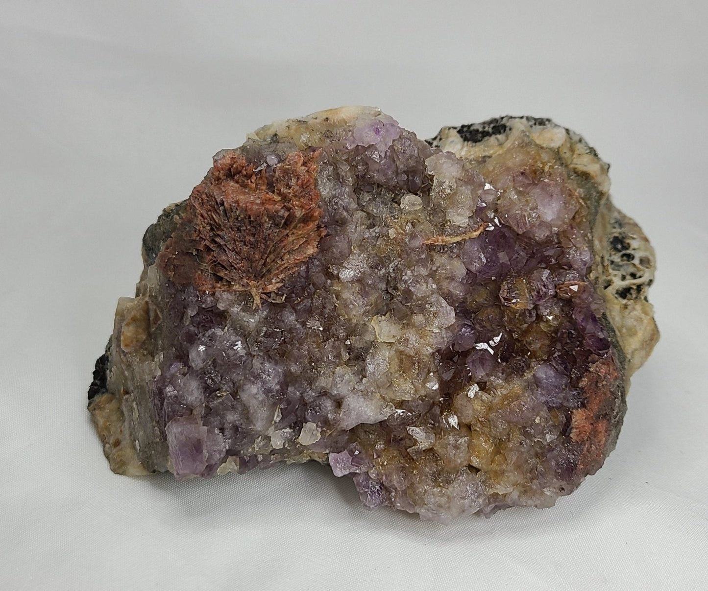 RARE! Baryte, Ametrine, Auralite 23, Galena & Druzy Quartz - Earth's Emporium