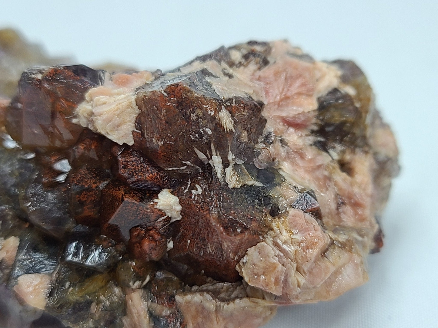 RARE! Baryte on Auralite Red Amethyst - Earth's Emporium