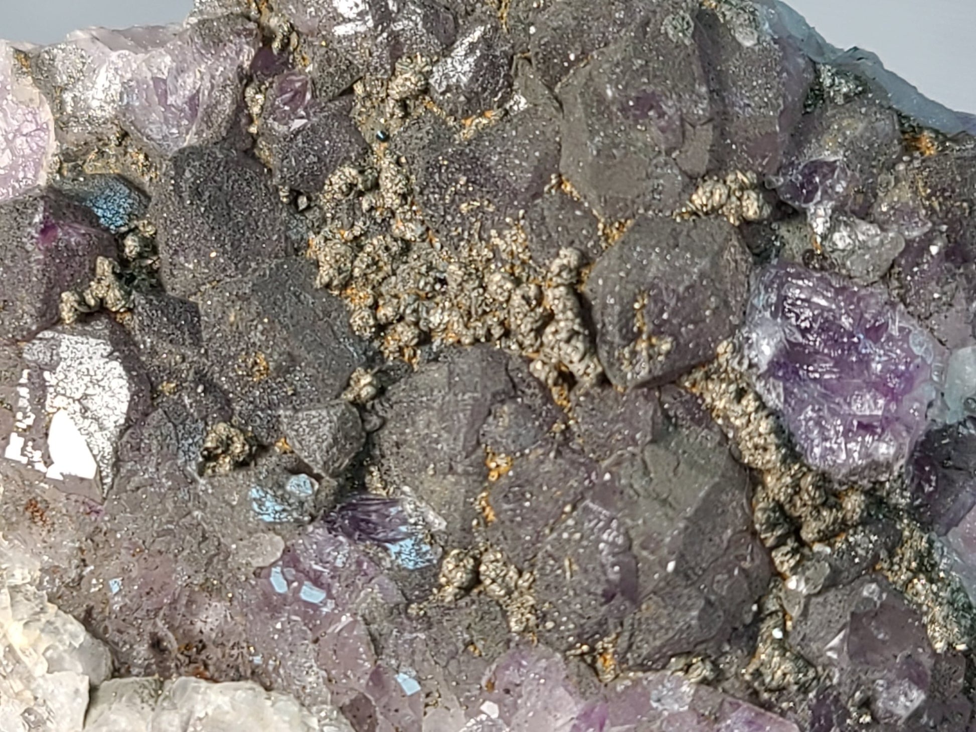 Auralite 23 & Chalcopyrite Specimen - Earth's Emporium
