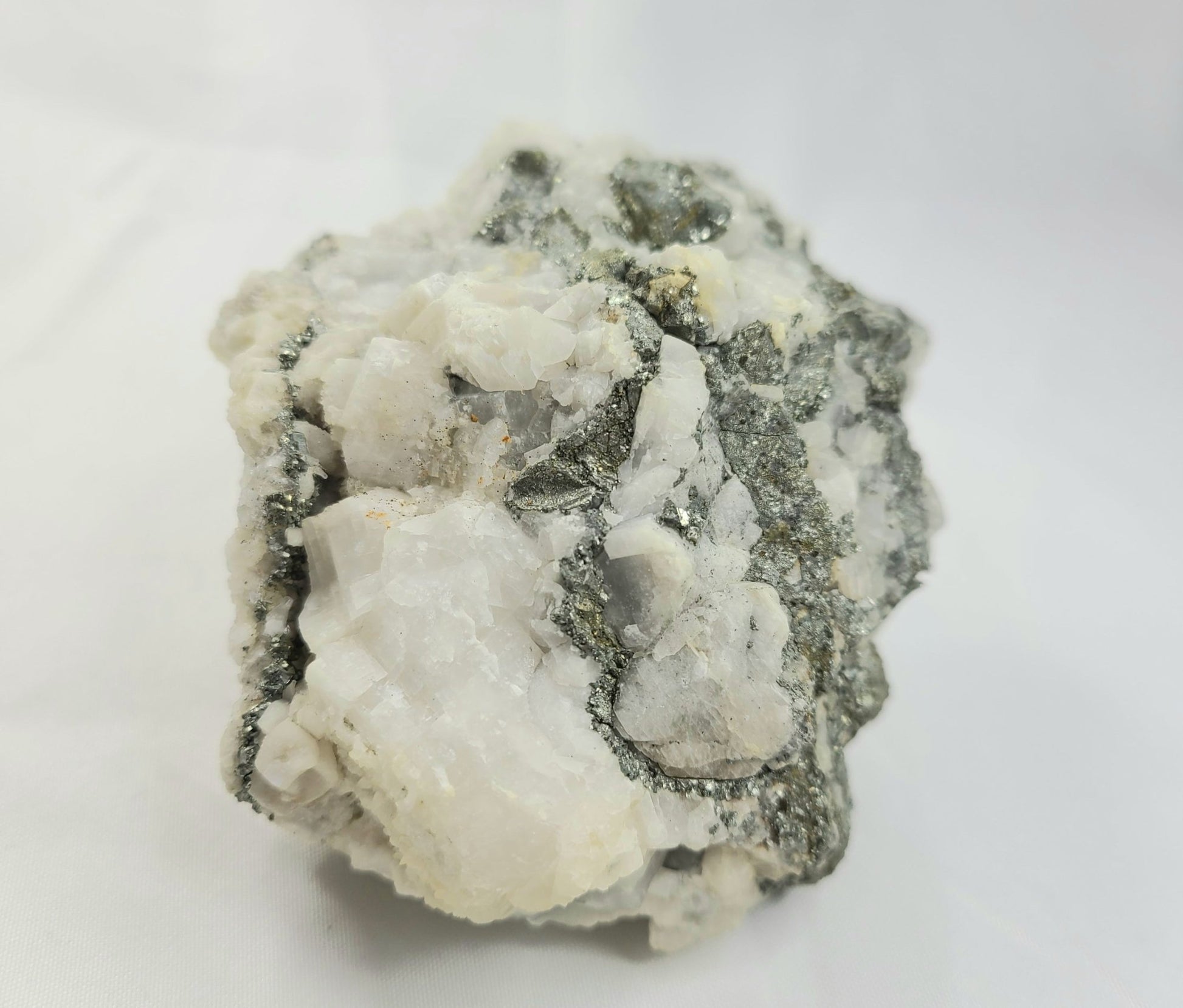 Calcite with Chalcopyrite & Magnitite (and indents) - Earth's Emporium