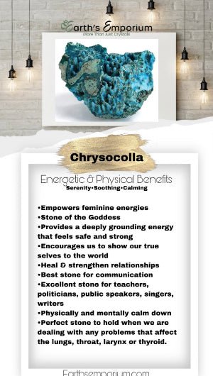 Chrysocolla Palm - Earth's Emporium