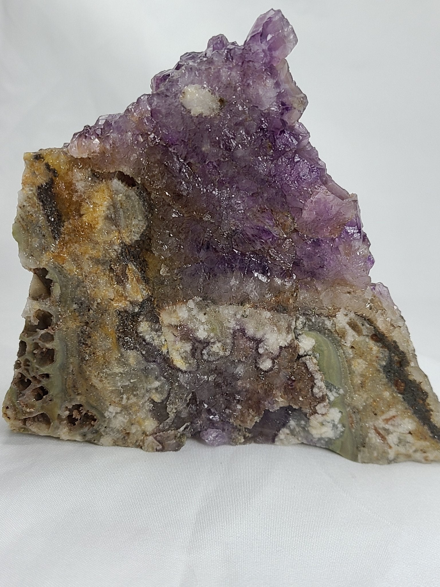 Deep Purple Amethyst with Agate - Earth's Emporium
