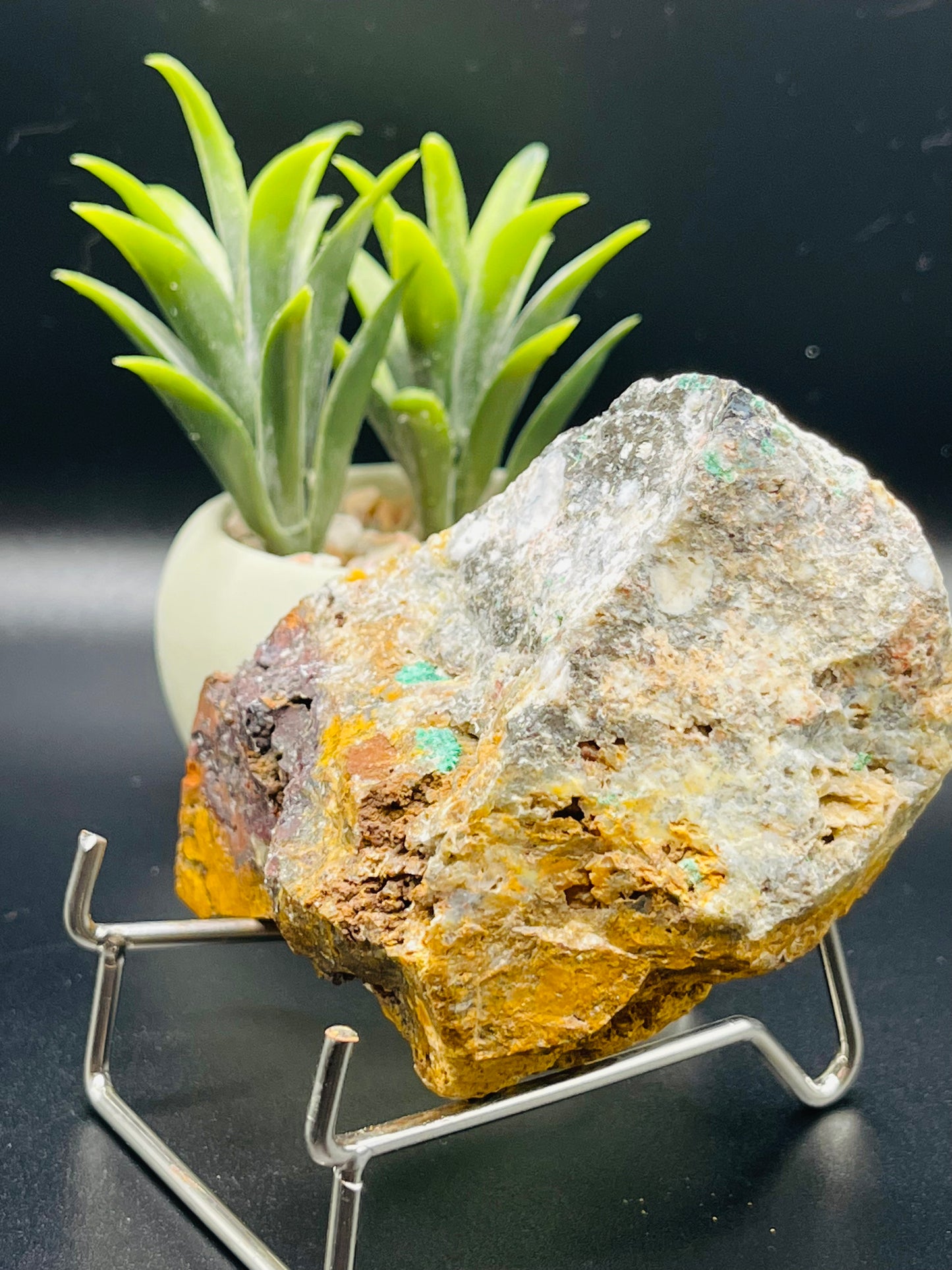 Malachite in Ocean Opal